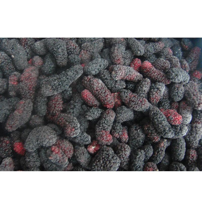 Organic IQF Frozen Mulberry Fruit Sweet Blackberries and Raspberry in Whole Pattern Carton Bulk Packaging