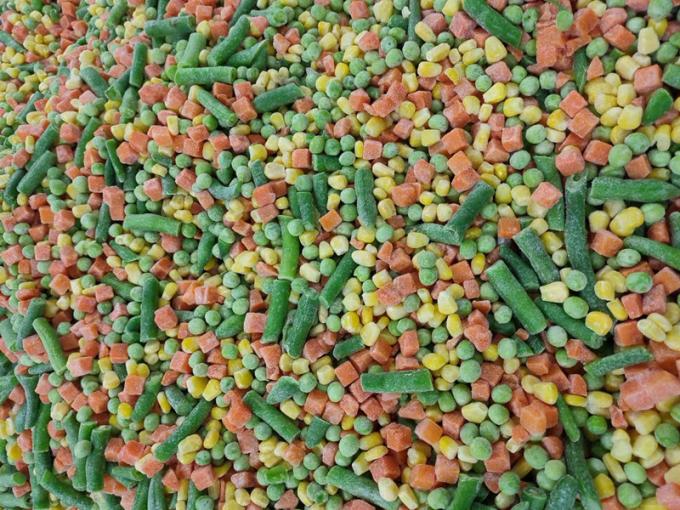 سبزیجات مخلوط کالیفرنیا (IQF) 3 راه یخ زده مواد تشکیل دهنده کامل BRC HALAL HACCP گواهی شده ذرت تازه مکعب میوه خرد شده هویج) 4